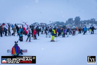 David-H Percussion performing at European Snow Pride 